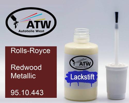 Rolls-Royce, Redwood Metallic, 95.10.443: 20ml Lackstift, von ATW Autoteile West.